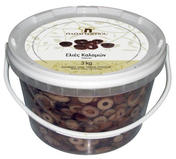 Ελιές Ροδέλες Καλαμών 3Kg